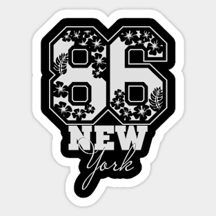 86 New York Sticker